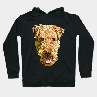 Airedale Terrier Face Hoodie